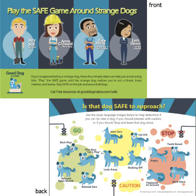 Home Service Industry Dog Bite Prevention Postcard